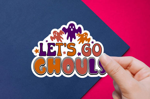 Retro Halloween Stickers Bundle Sublimation Regulrcrative 