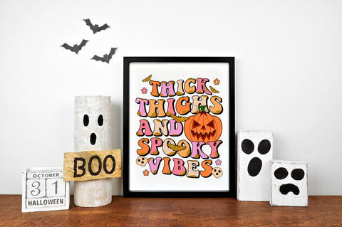 Retro Halloween Sublimation, 25 PNG Files SVG Shetara Begum 