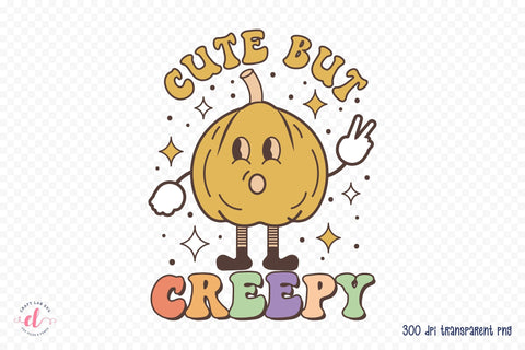 Retro Halloween Sublimation | Cute But Creepy Sublimation CraftLabSVG 