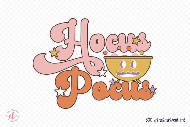 Retro Halloween Sublimation, Hocus Pocus PNG Sublimation CraftLabSVG 