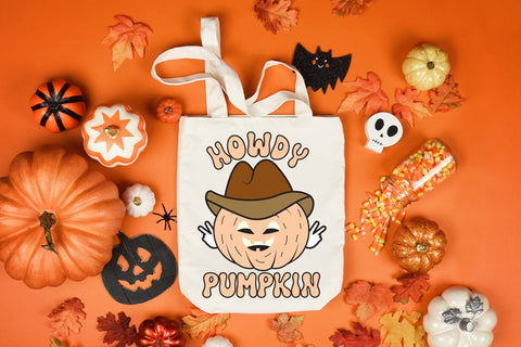 Retro Halloween Sublimation | Howdy Pumpkin Sublimation CraftLabSVG 