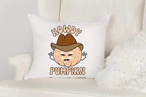 Retro Halloween Sublimation | Howdy Pumpkin Sublimation CraftLabSVG 