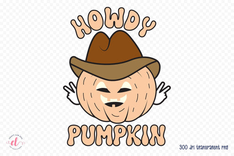Retro Halloween Sublimation | Howdy Pumpkin Sublimation CraftLabSVG 