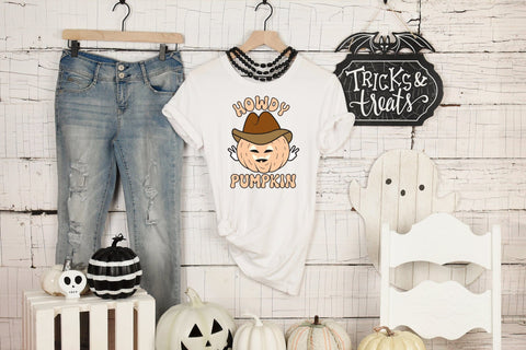 Retro Halloween Sublimation | Howdy Pumpkin Sublimation CraftLabSVG 