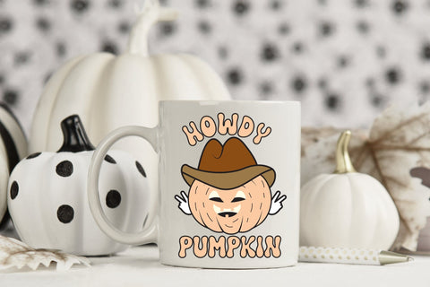 Retro Halloween Sublimation | Howdy Pumpkin Sublimation CraftLabSVG 