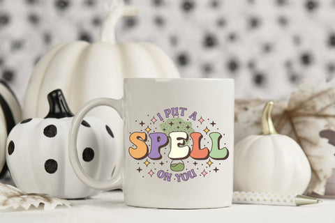 Retro Halloween Sublimation - I Put a Spell on You Sublimation CraftLabSVG 
