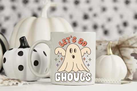 Retro Halloween Sublimation - Let's Go Ghouls Sublimation CraftLabSVG 
