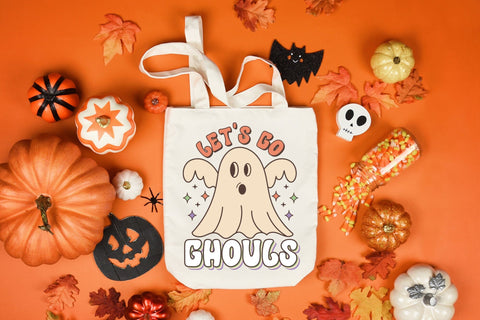 Retro Halloween Sublimation - Let's Go Ghouls Sublimation CraftLabSVG 