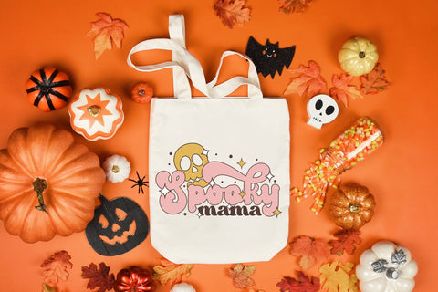 Retro Halloween Sublimation, Spooky Mama PNG Sublimation CraftLabSVG 