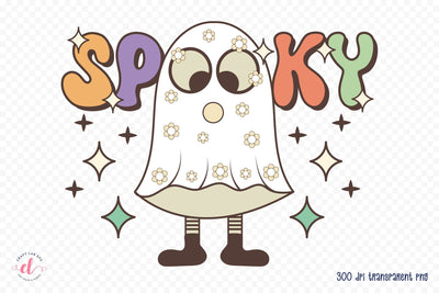 Retro Halloween Sublimation, Spooky PNG Sublimation CraftLabSVG 
