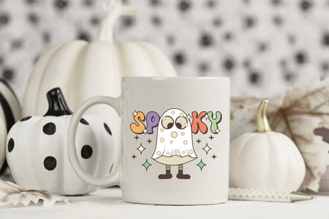 Retro Halloween Sublimation, Spooky PNG Sublimation CraftLabSVG 