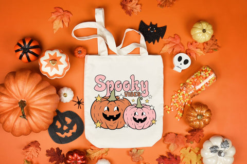 Retro Halloween Sublimation | Spooky Vibes Sublimation CraftLabSVG 