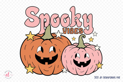 Retro Halloween Sublimation | Spooky Vibes Sublimation CraftLabSVG 