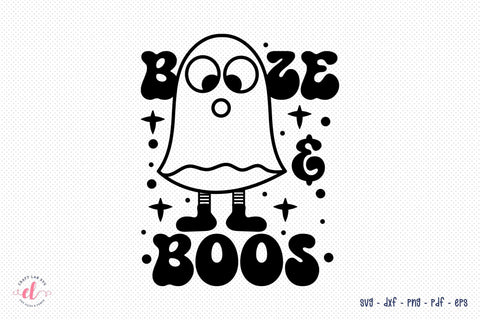 Retro Halloween SVG, Booze & Boos SVG SVG CraftLabSVG 