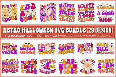 Retro Halloween SVG Bundle, Huge PNG Bundle SVG Shetara Begum 