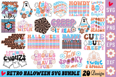 Retro Halloween Svg Bundle SVG Angelina750 