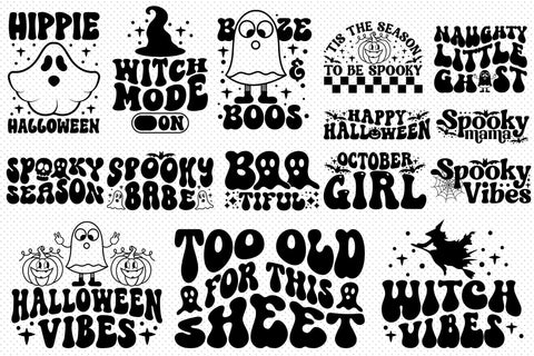 Retro Halloween SVG Bundle SVG CraftLabSVG 