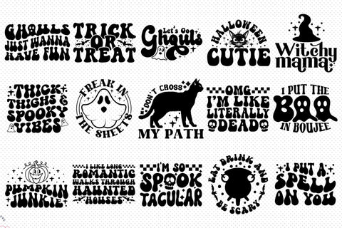 Retro Halloween SVG Bundle SVG CraftLabSVG 