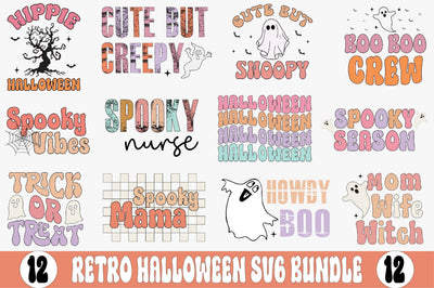 Retro Halloween SVG Bundle SVG SVGista 