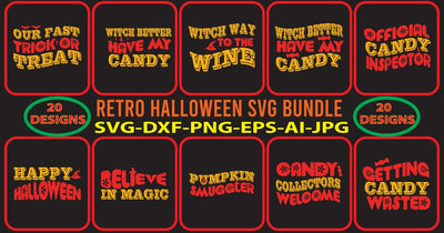 RETRO-HALLOWEEN-SVG-BUNDLE SVG Syaman 