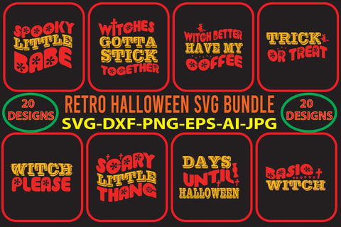 RETRO-HALLOWEEN-SVG-BUNDLE SVG Syaman 
