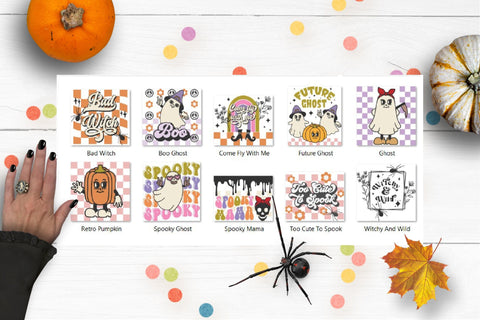Retro Halloween SVG Bundle | Witch Funny Quotes 10 Cut Files SVG OrangeBrushStudio 