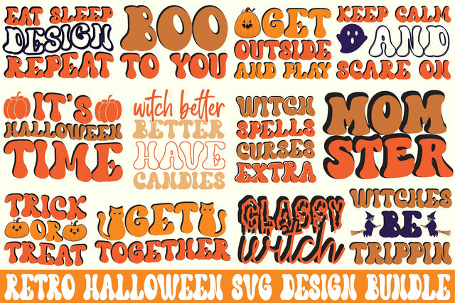 Retro Halloween Svg Design Bundle SVG SVGista 