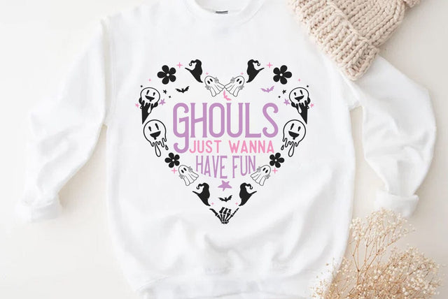 Retro halloween SVG Design, Ghouls just wanna have fun SVG FiveStarCrafting 