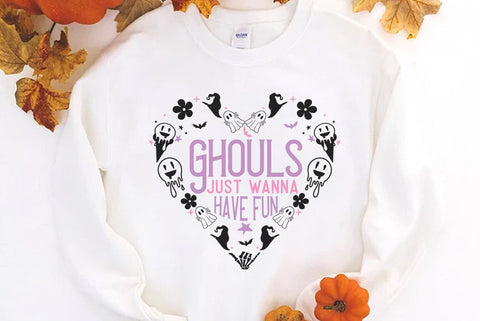 Retro halloween SVG Design, Ghouls just wanna have fun SVG FiveStarCrafting 