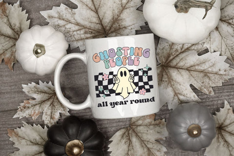 Retro Halloween SVG | Ghosting People All Year Round SVG B Renee Design 