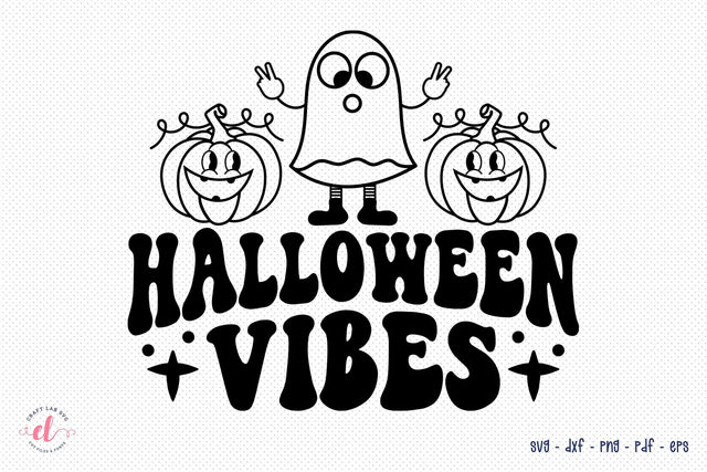 Retro Halloween SVG, Halloween Vibes SVG SVG CraftLabSVG 