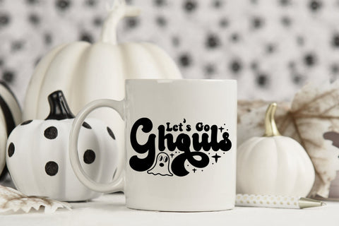 Retro Halloween SVG, Let's Go Ghouls SVG SVG CraftLabSVG 