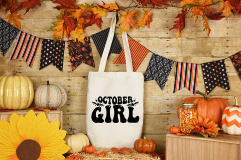 Retro Halloween SVG - October Girl SVG SVG CraftLabSVG 