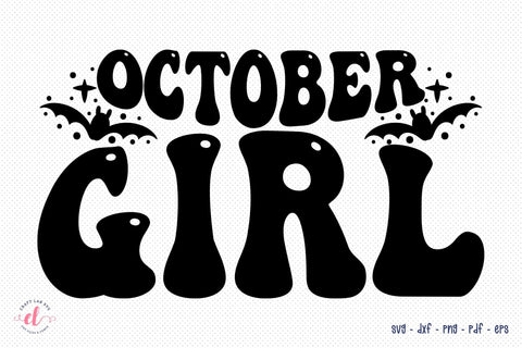 Retro Halloween SVG - October Girl SVG SVG CraftLabSVG 