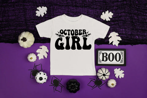 Retro Halloween SVG - October Girl SVG SVG CraftLabSVG 