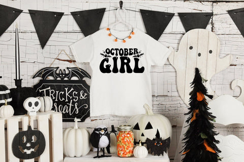 Retro Halloween SVG - October Girl SVG SVG CraftLabSVG 