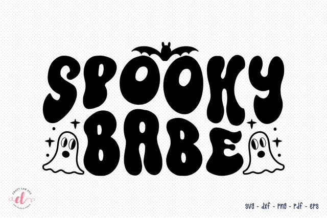 Retro Halloween SVG, Spooky Babe SVG SVG CraftLabSVG 