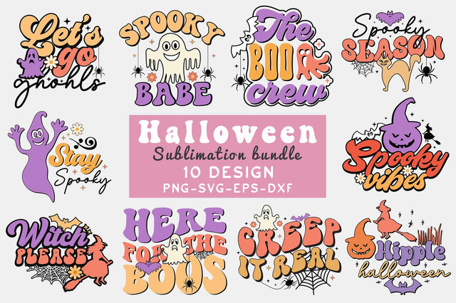 Retro Halloween SVG Sublimation Bundle SVG etcify 