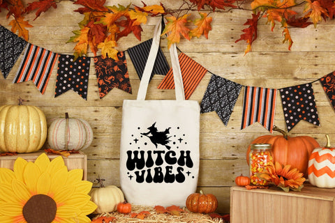 Retro Halloween SVG, Witch Vibes SVG SVG CraftLabSVG 