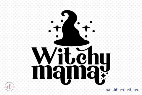 Retro Halloween SVG - Witchy Mama SVG SVG CraftLabSVG 