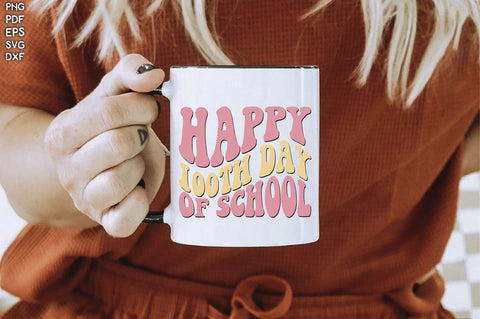 Retro Happy 100Th Day Of School Sublimation Creativeart88 