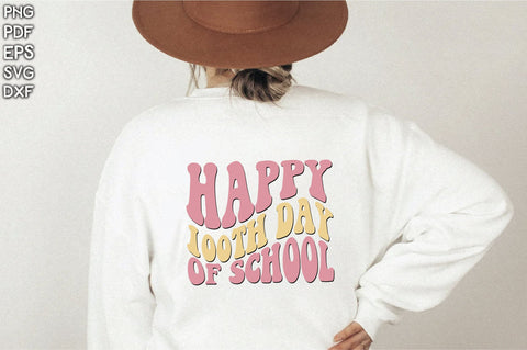 Retro Happy 100Th Day Of School Sublimation Creativeart88 