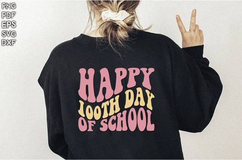 Retro Happy 100Th Day Of School Sublimation Creativeart88 