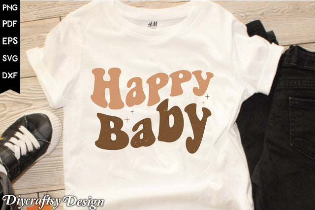 Retro Happy Baby Sublimation Sublimation Creativeart88 
