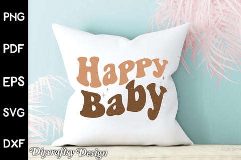 Retro Happy Baby Sublimation Sublimation Creativeart88 