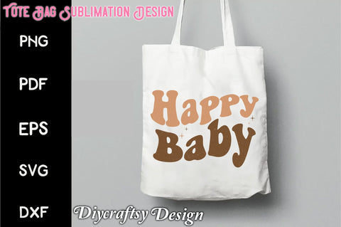 Retro Happy Baby Sublimation Sublimation Creativeart88 