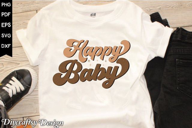 Retro Happy Baby Sublimation Vol-1 Sublimation Creativeart88 