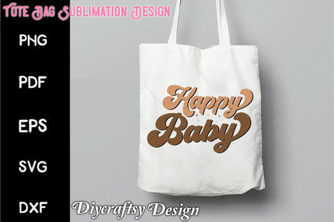 Retro Happy Baby Sublimation Vol-1 Sublimation Creativeart88 