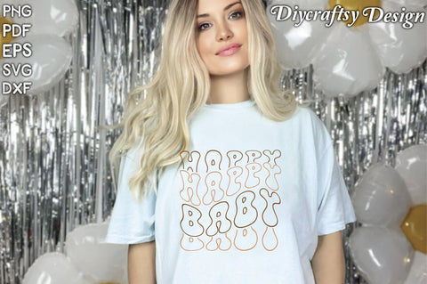 Retro Happy Baby Sublimation Vol-2 Sublimation Creativeart88 