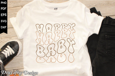 Retro Happy Baby Sublimation Vol-2 Sublimation Creativeart88 